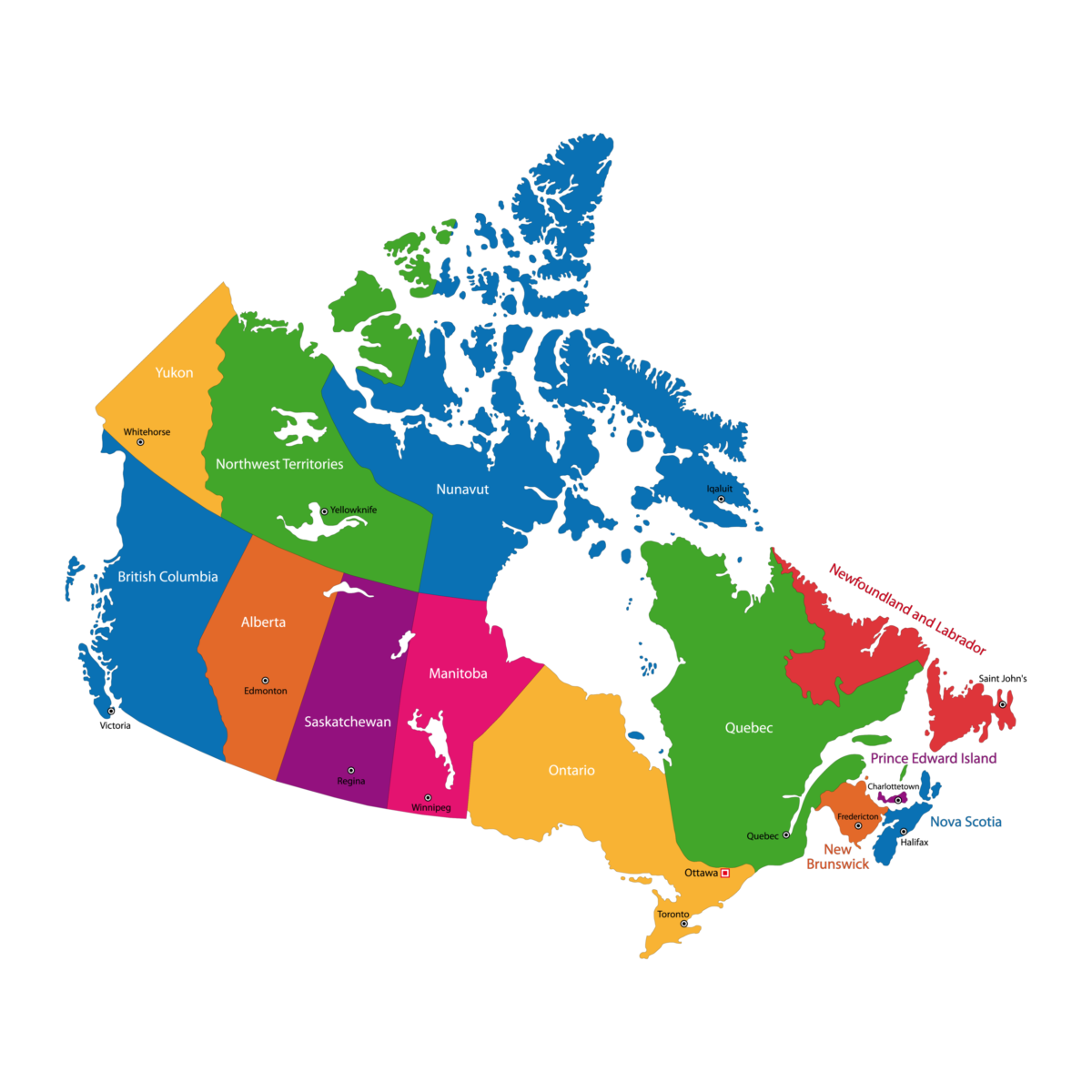 Canada русский язык. 10 Провинций Канады. Канада на карте. Административное деление Канады. Карта Канады по провинциям.